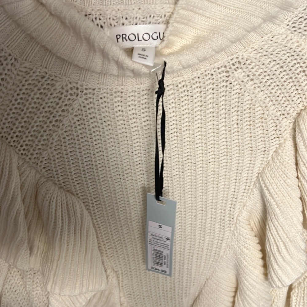 Target Prologue ruffled shoulder sweater size small - Picture 3 of 3